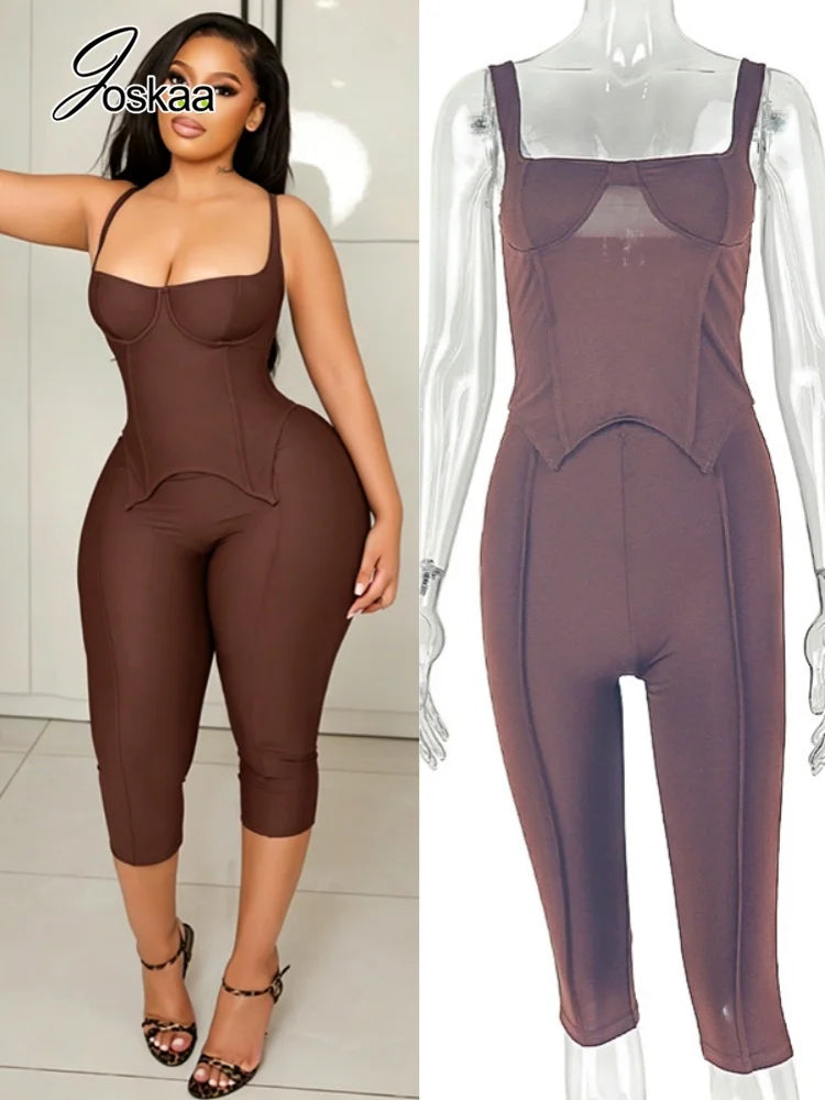 Wholesale Women's Crop High Waist Two Piece Set – Women's Fashion Wholesale – Front View