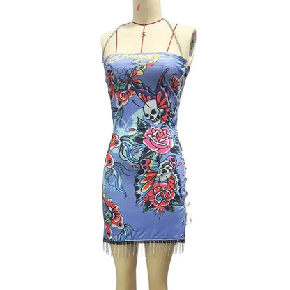 Women's Cutout Halter Bodycon Mini Dress