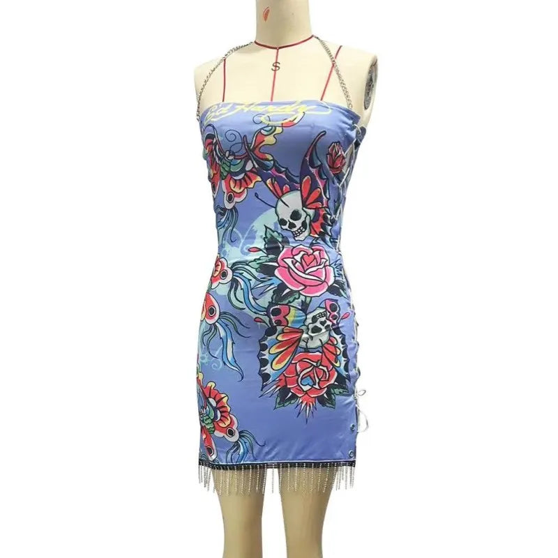 Women's Cutout Halter Bodycon Mini Dress