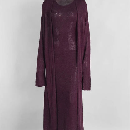 Wholesale Women's Knit Maxi Ribbed Two Piece Set