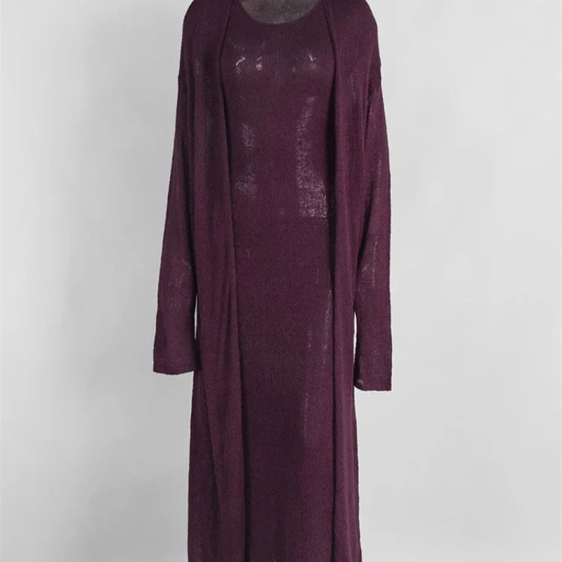 Wholesale Women's Knit Maxi Ribbed Two Piece Set