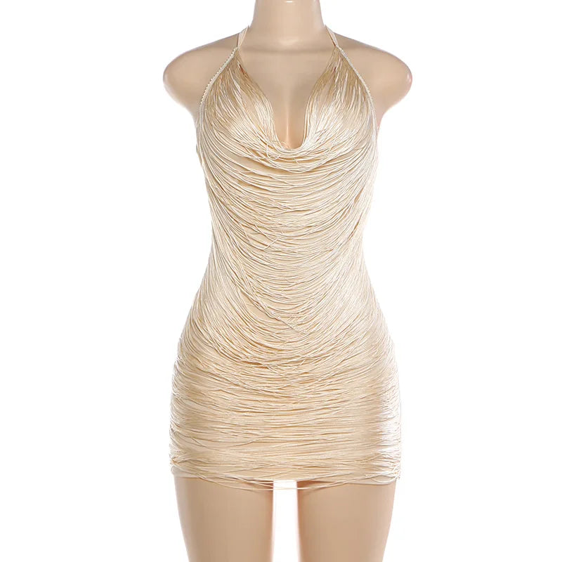 Joskaa Backless Halter Bodycon Mini Dress - mini dress image 5