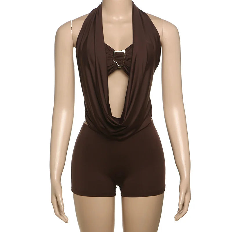 Wholesale Women's Halter Strapless Two Piece Set