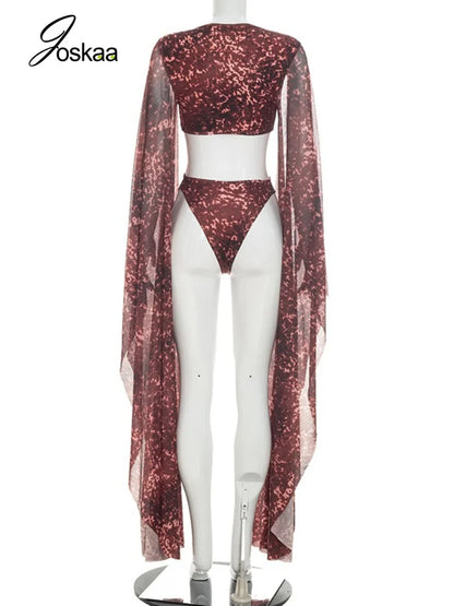 Women's Mesh Backless Cutout Bodycon Romper Dark Red – Detail View