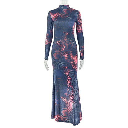 Joskaa Long Sleeve Bodycon Maxi Dress - maxi dress image 5