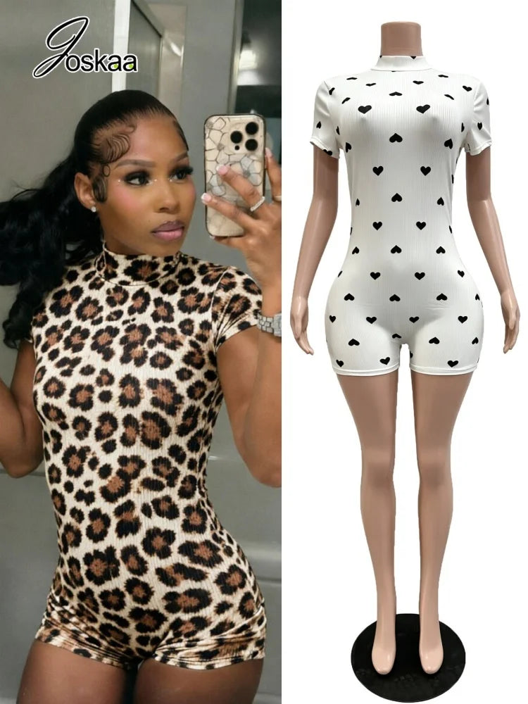 Women's Knit Backless Short Sleeve Romper – Women's Fashion Wholesale – Front View