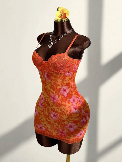 Joskaa Lace Sleeveless Bodycon Mini Dress - mini dress image 6