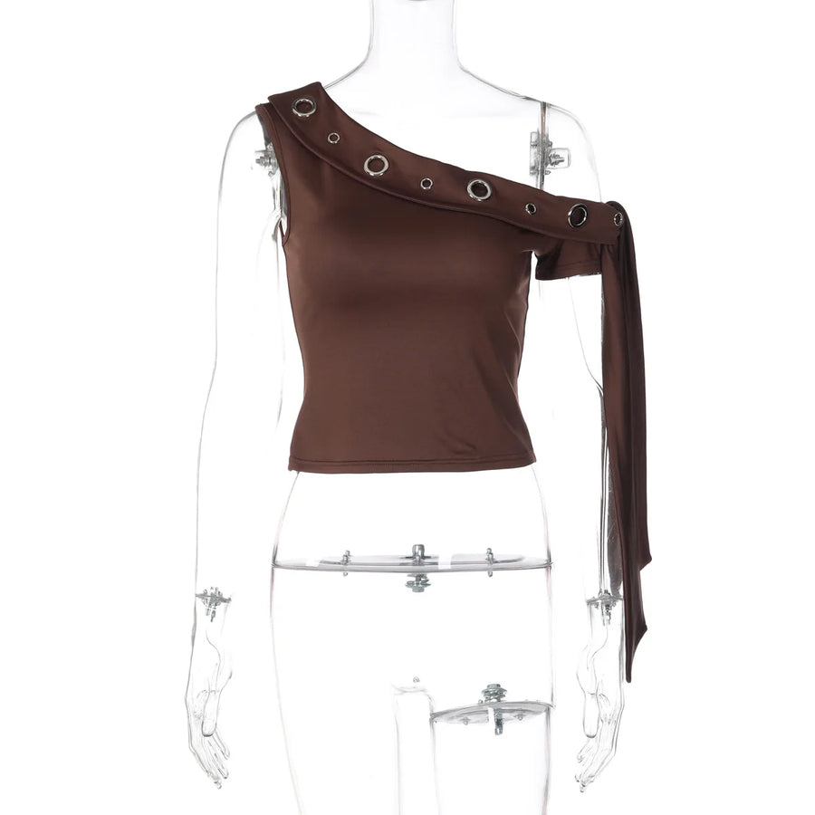 Wholesale Women's Sleeveless Solid Color One Top