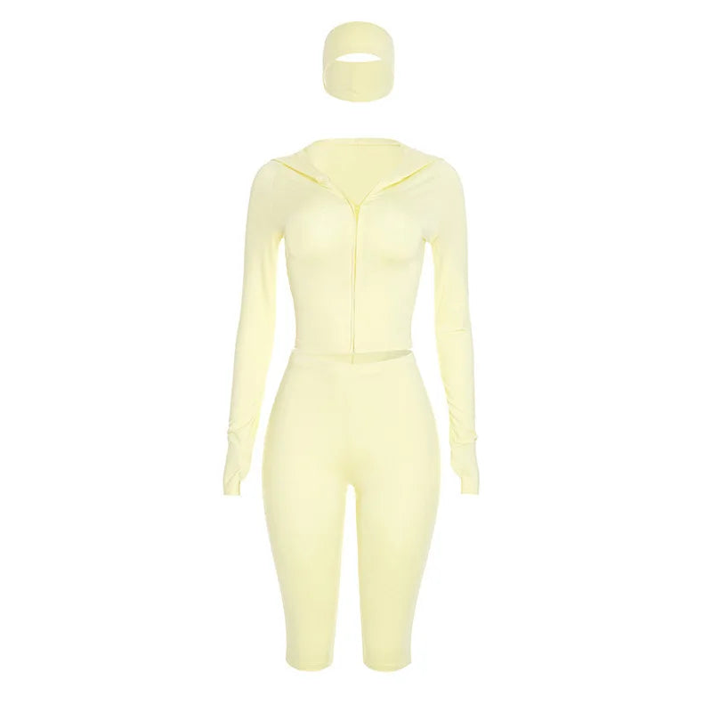 Women's Zip Up Long Sleeve Two Piece Set - Additional View 7