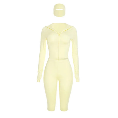 Women's Zip Up Long Sleeve Two Piece Set - Additional View 7