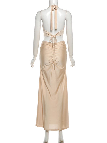 Joskaa Backless Halter Bodycon Dress - dress image 4
