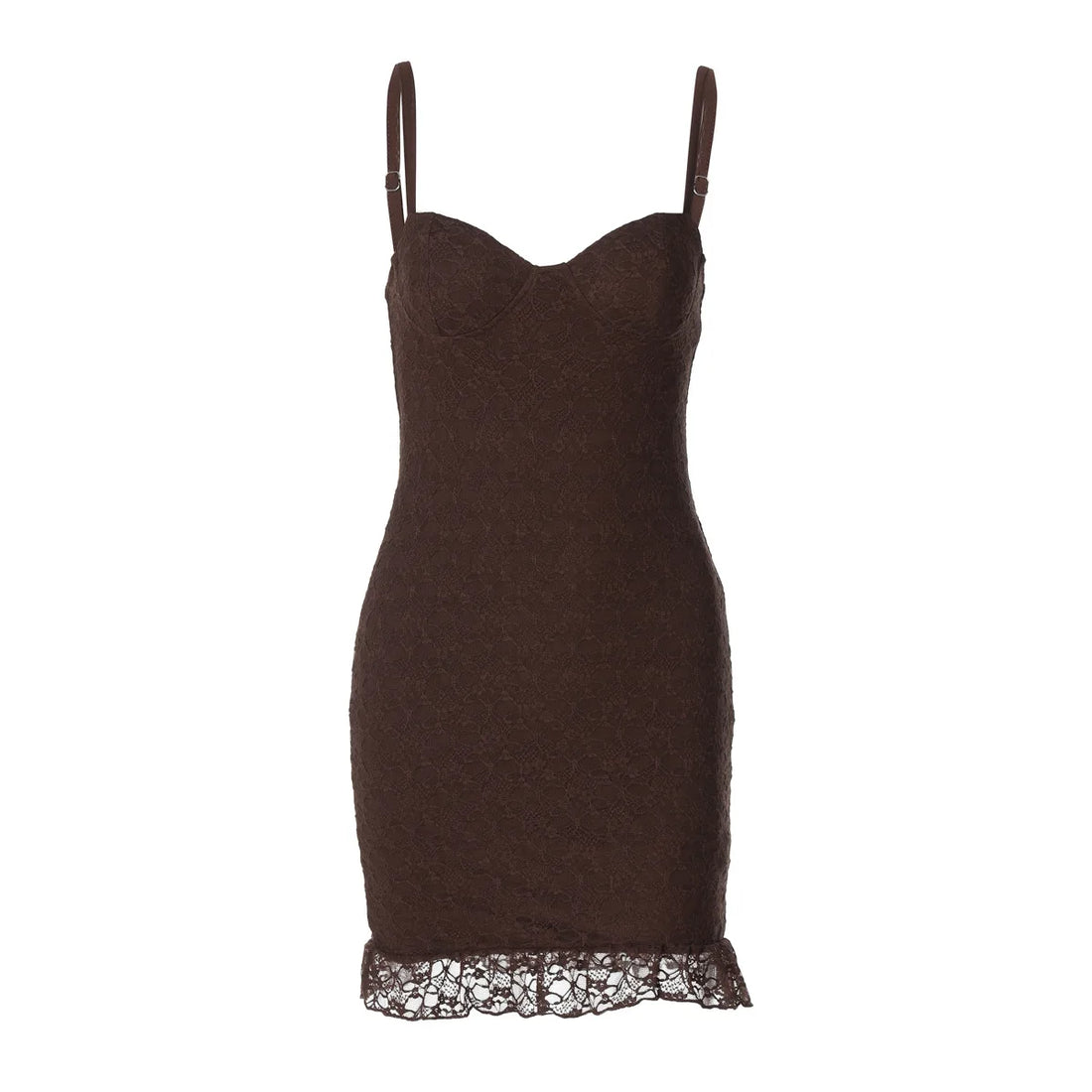 Women's Lace Sleeveless Bodycon Mini Dress - Additional View 7