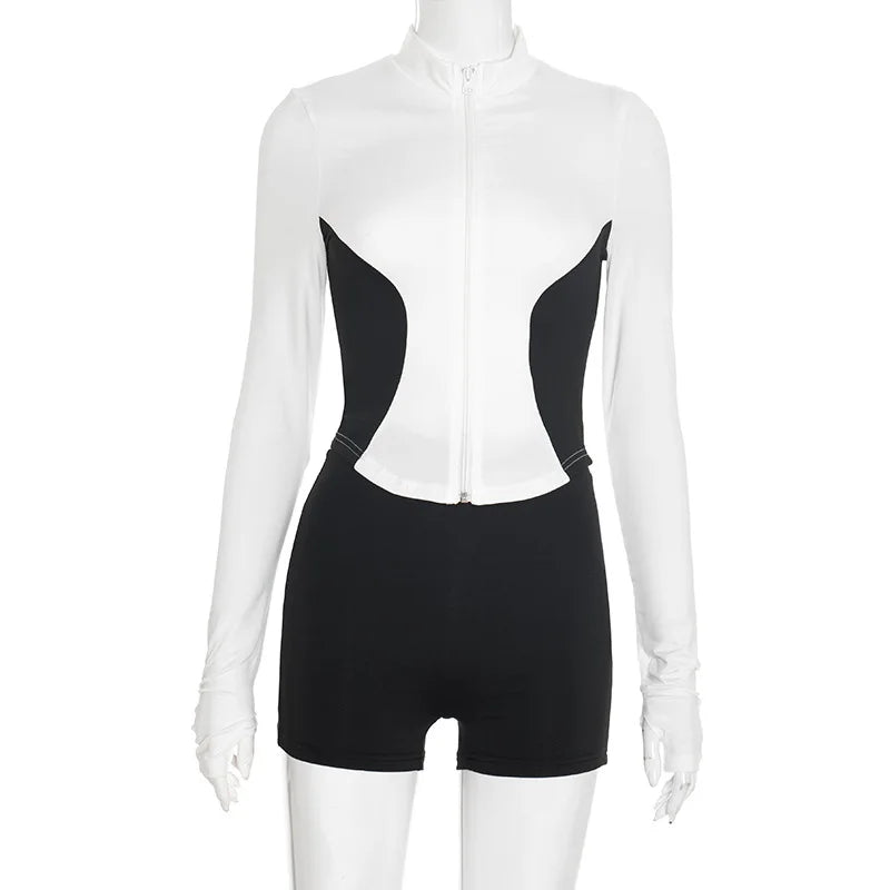 Wholesale Women's Long Sleeve Zip Two Piece Set