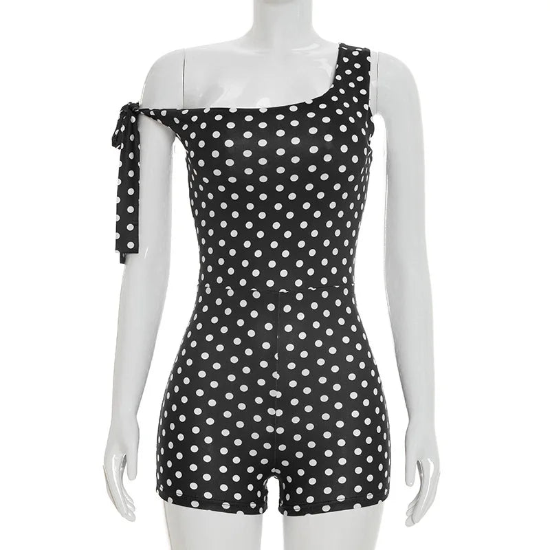 Joskaa Polka Dot Sleeveless Bodycon Romper - romper image 5