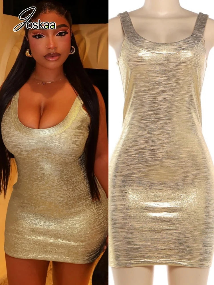 Women's Backless Sleeveless Bodycon Mini Dress – Women's Fashion Wholesale – Front View
