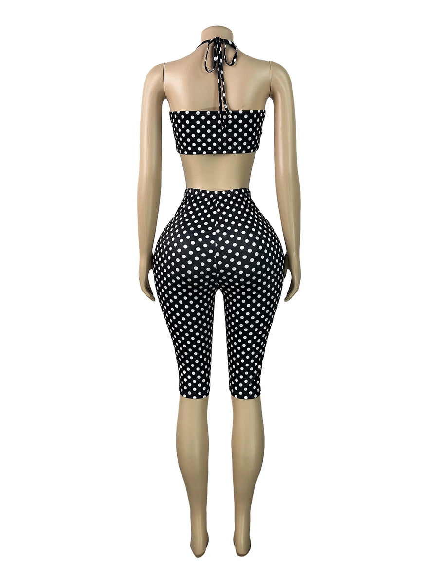 Joskaa Polka Dot Two Piece Set Print - two piece set image 4