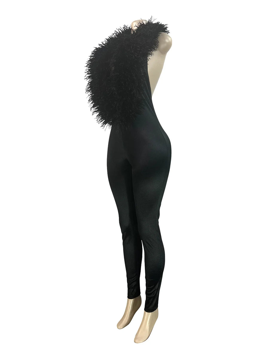 Joskaa Backless Halter Bodycon Romper - romper image 3