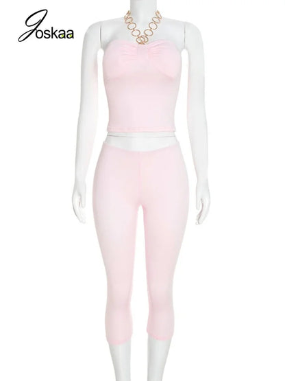 Women's Halter High Waist Two Piece Set - Back View