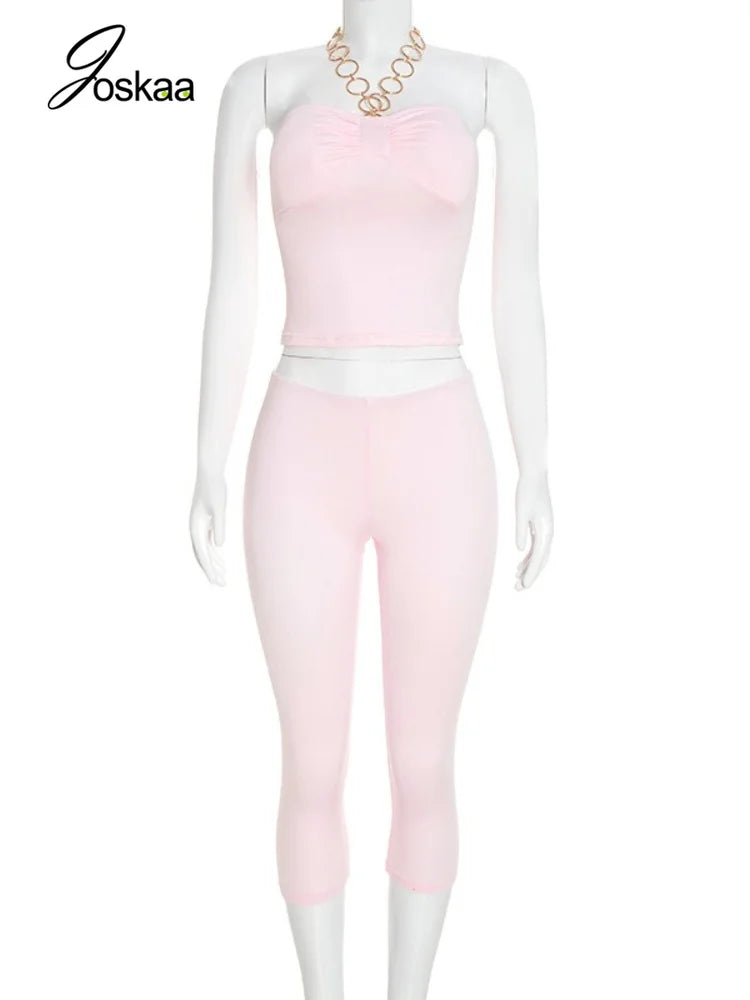Women's Halter High Waist Two Piece Set - Back View