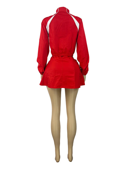 Joskaa Zip Up Long Sleeve Two Piece Set - two piece set image 4