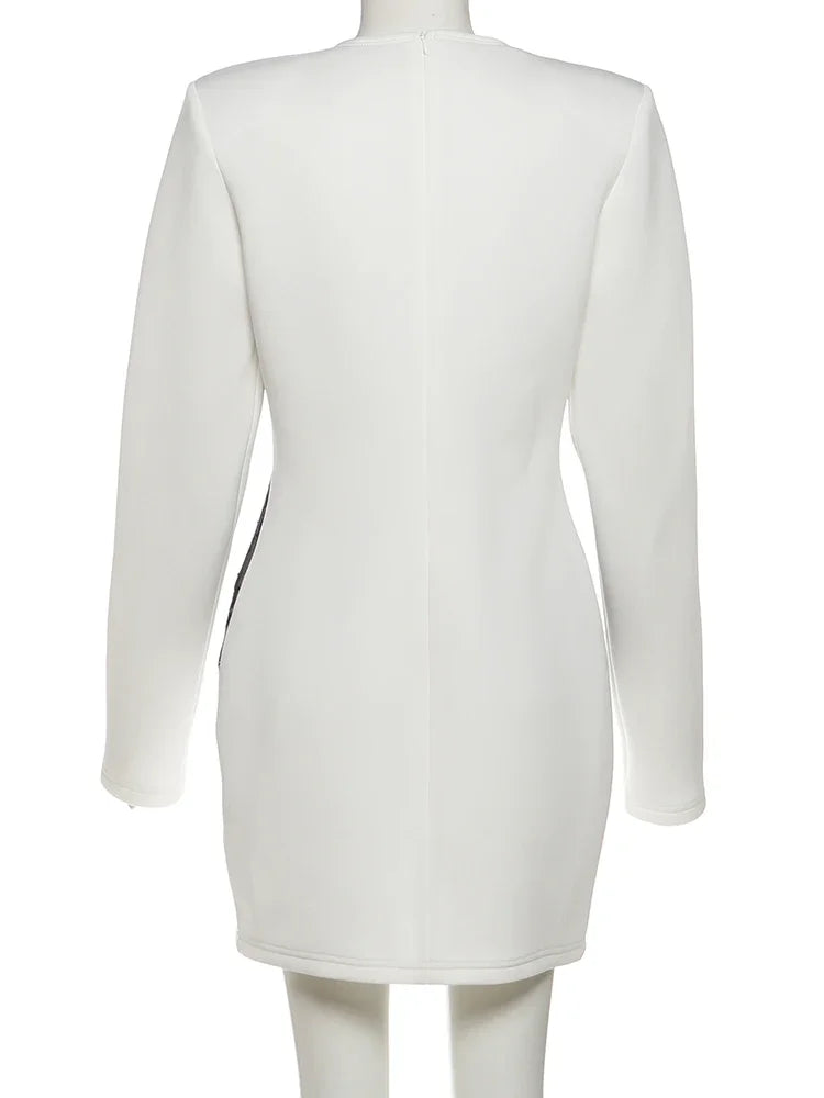 Joskaa Lace Long Sleeve Bodycon Dress - bodycon dress image 4