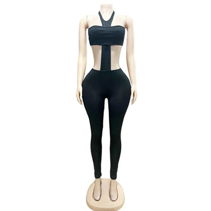 Joskaa Backless Halter Strapless Bodycon Two Piece Set - two piece set image 4