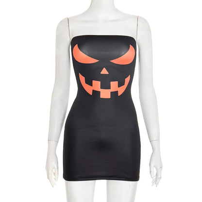 Women's Backless Strapless Bodycon Mini Dress