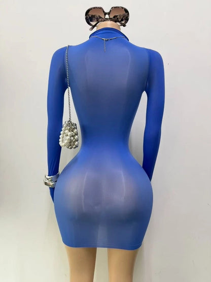 Joskaa Long Sleeve Bodycon Mini Dress - mini dress image 3