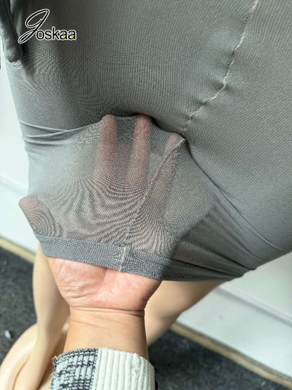 Wholesale Women's Velvet Hooded with Gloves Dress Gray – Detail View