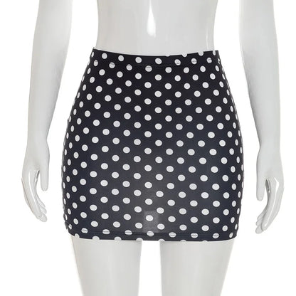 Wholesale Women's Polka Dot Bodycon Mini Skirt