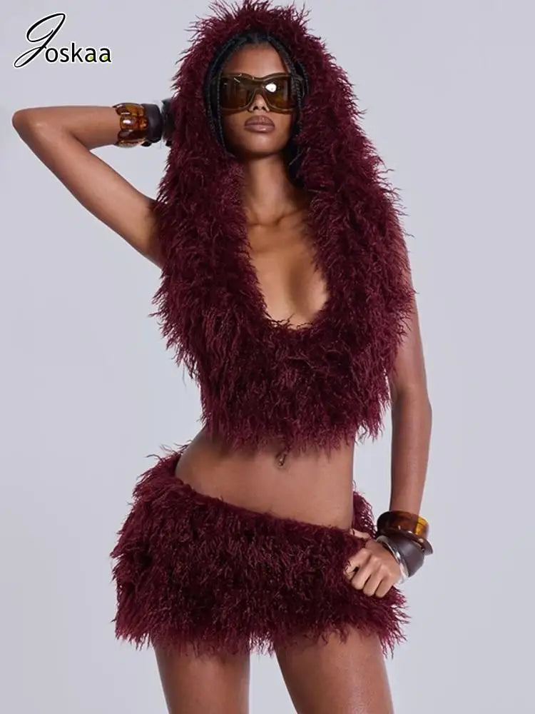 Women's Backless Crop Mini Two Piece Set – Women's Fashion Wholesale – Front View