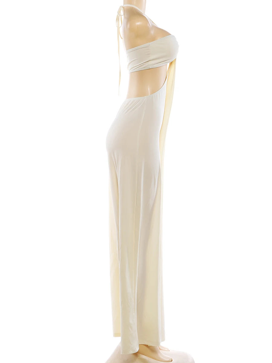 Joskaa Cutout Backless Halter Bodycon Romper - romper image 3