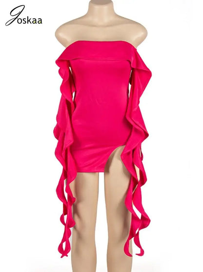 Women's Backless Strapless Bodycon Mini Dress Black – Back View