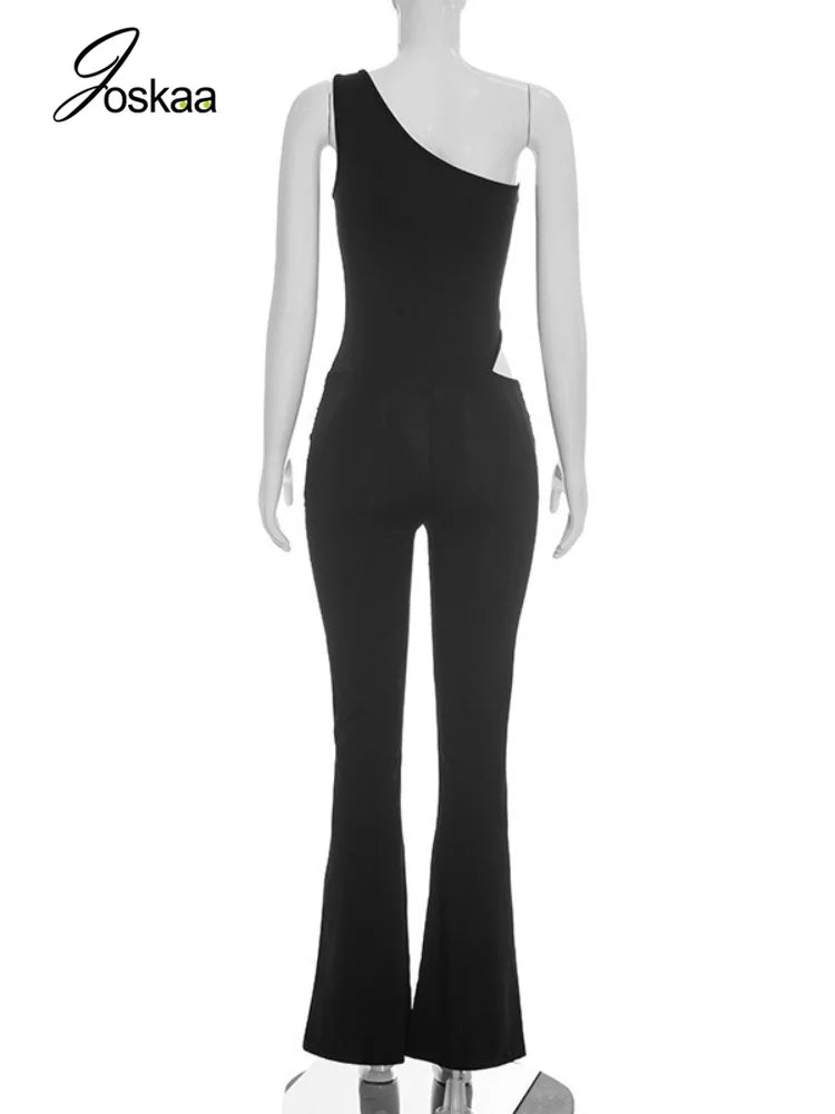 Women's Ruched Backless Cutout Sleeveless Romper Gray – Detail View