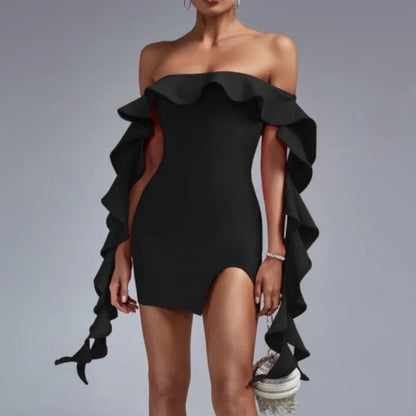 Women's Backless Strapless Bodycon Mini Dress