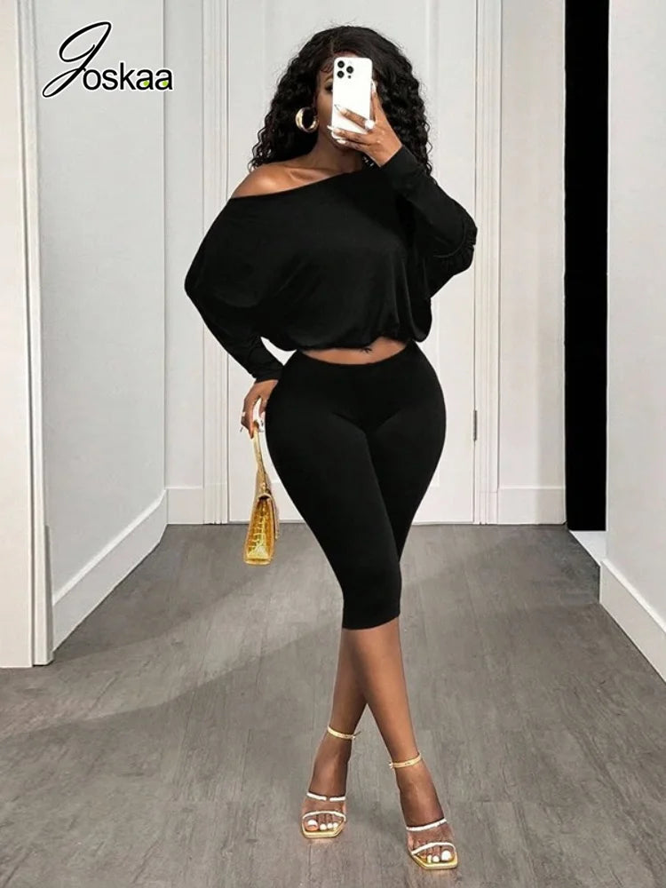 Women's Long Sleeve Two Piece Set - Side View