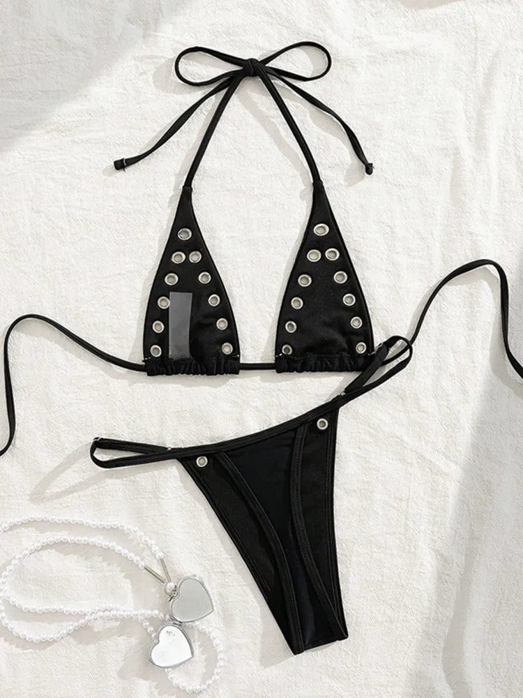 Joskaa Swimwear Metal Ring Decorate - swimwear image 3