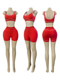 Red Shorts Suit