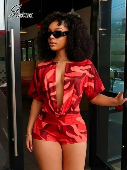 Women's Ruched Two Piece Set - Side View