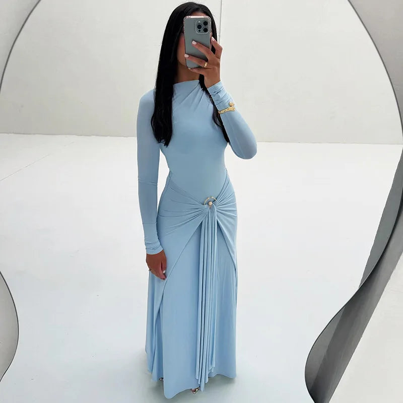 Wholesale Women's Long Sleeve Bodycon Maxi Dress
