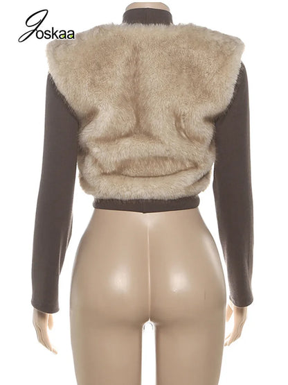 Women's Knit Long Sleeve Crop Ribbed Jacket 200001438 – Detail View