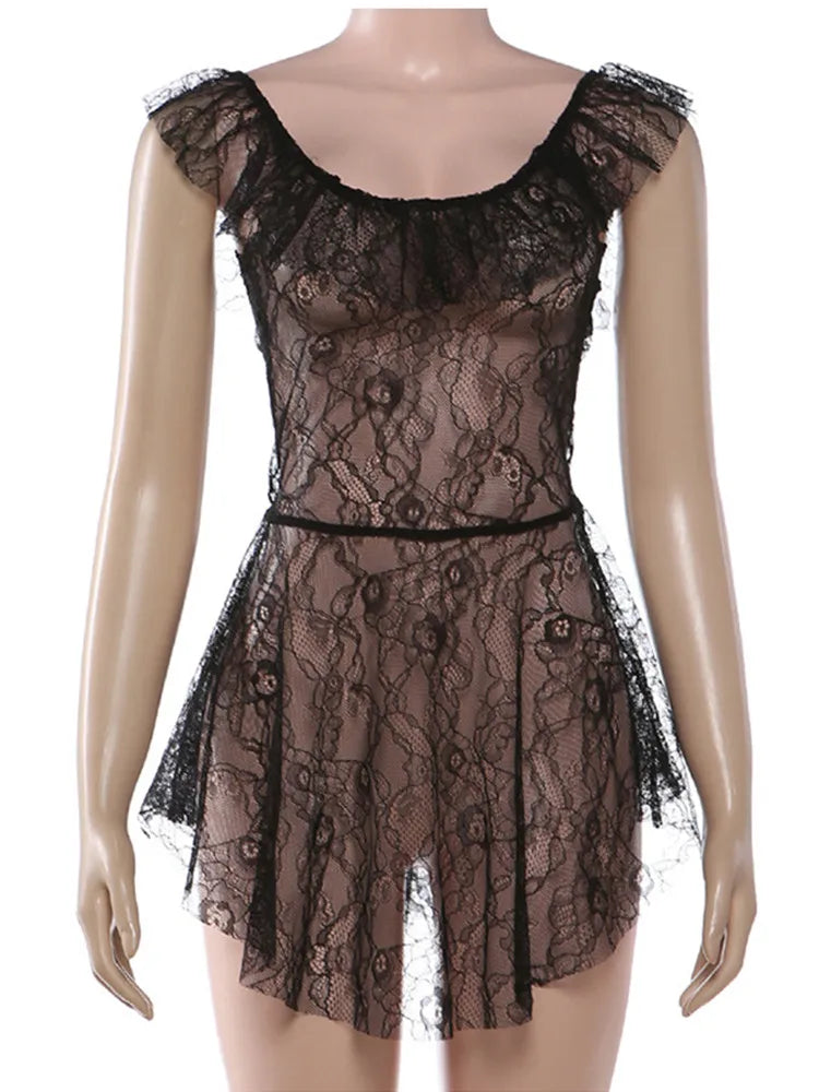 Joskaa Mesh Sleeveless Bodycon Mini Dress - mini dress image 5