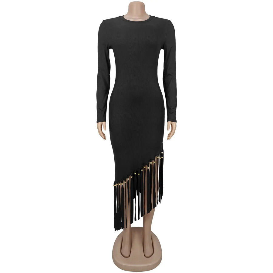 Wholesale Women's Long Sleeve Bodycon Maxi Dress