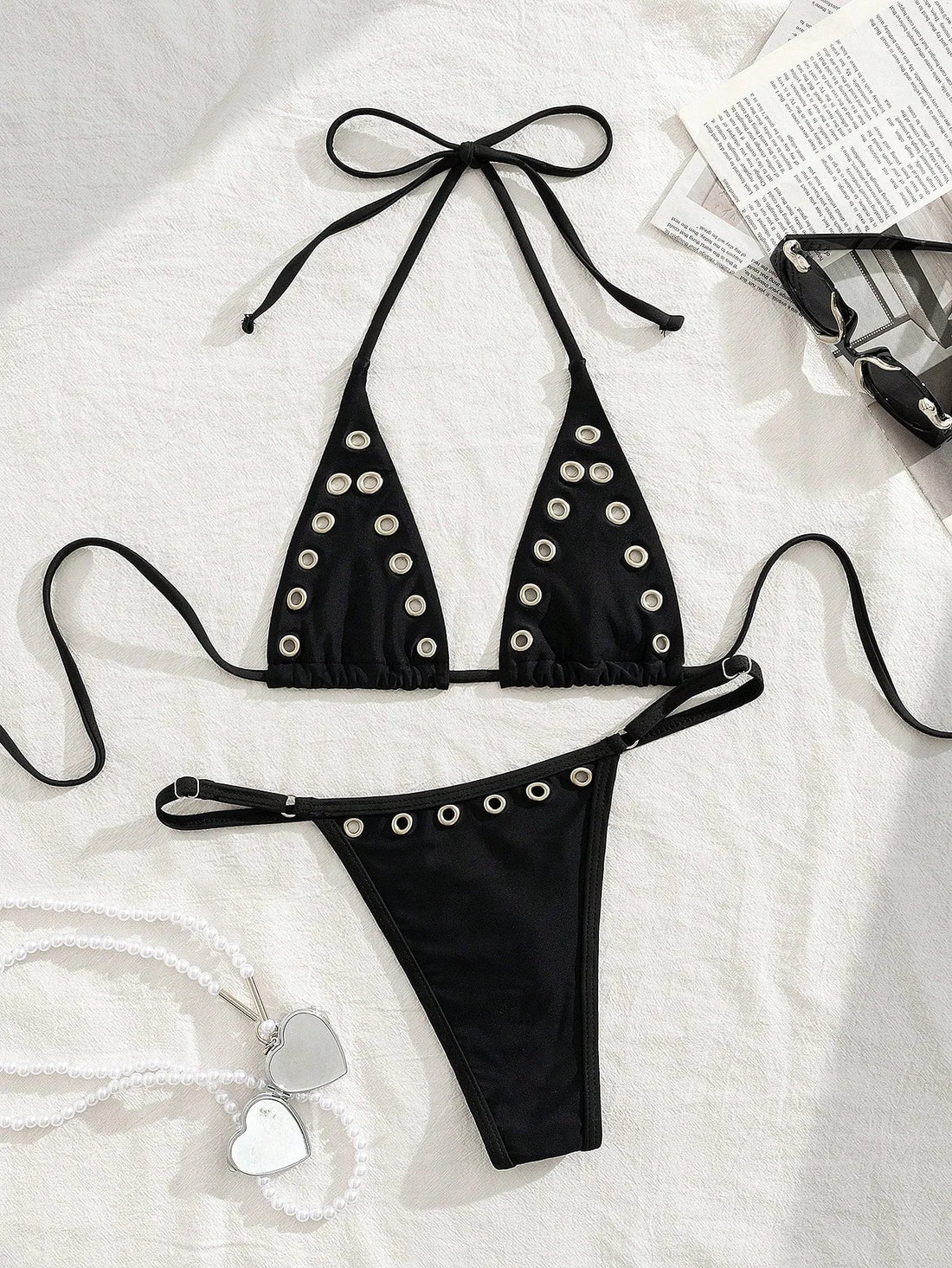 Joskaa Swimwear Metal Ring Decorate - swimwear image 2