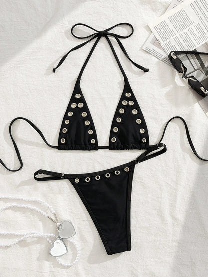 Joskaa Swimwear Metal Ring Decorate - swimwear image 2