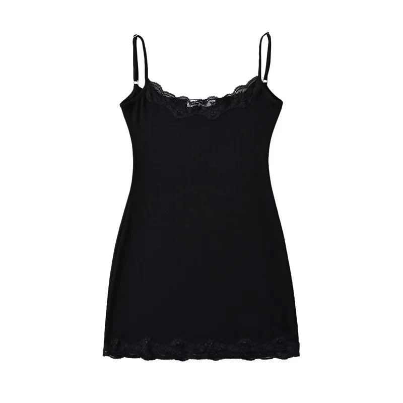 Joskaa Lace Sleeveless Mini Dress Cotton Stretch Slim - mini dress image 6