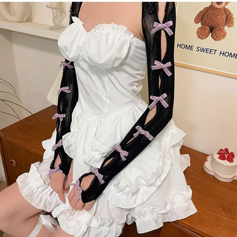 Wholesale Lace Oversleeve Wraps Bowkot Accessory
