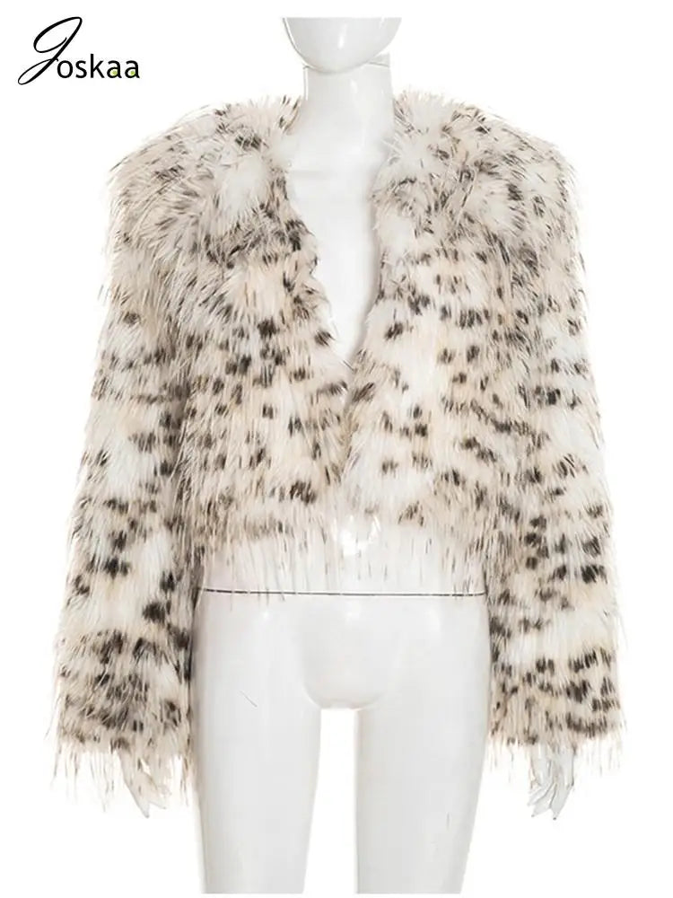 Women's Leopard Print Long Sleeve Jacket Pink – Back View