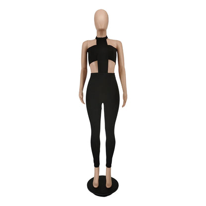 Joskaa Backless Halter Strapless Bodycon Two Piece Set - two piece set image 5