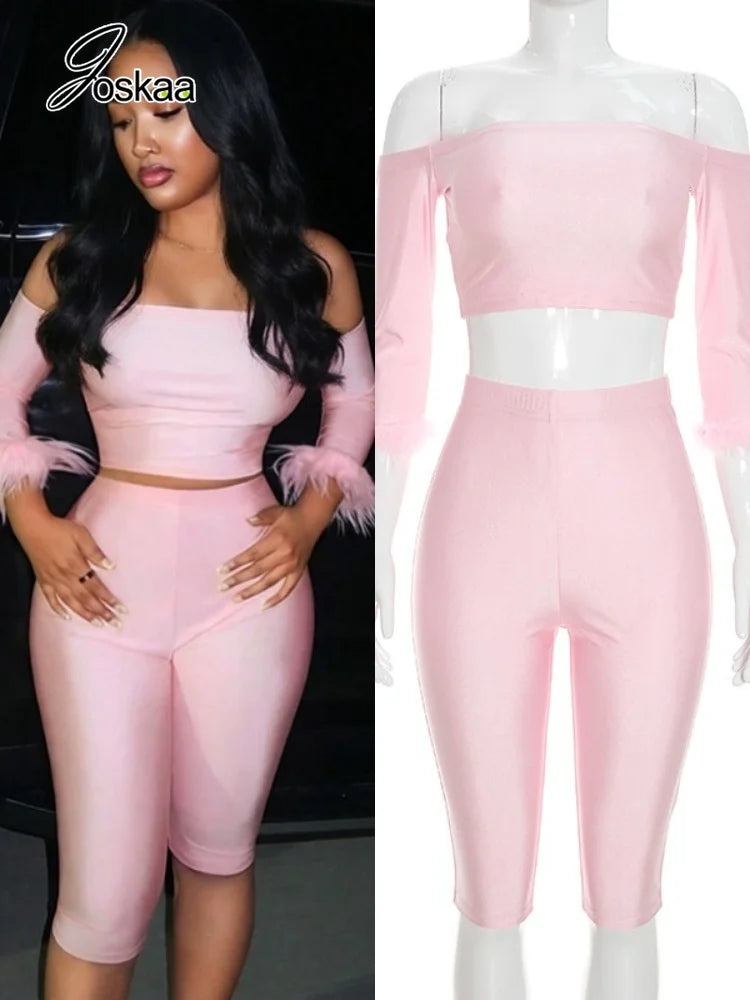 Women's Two Piece Set 6845 - Women's Fashion Wholesale - Front View